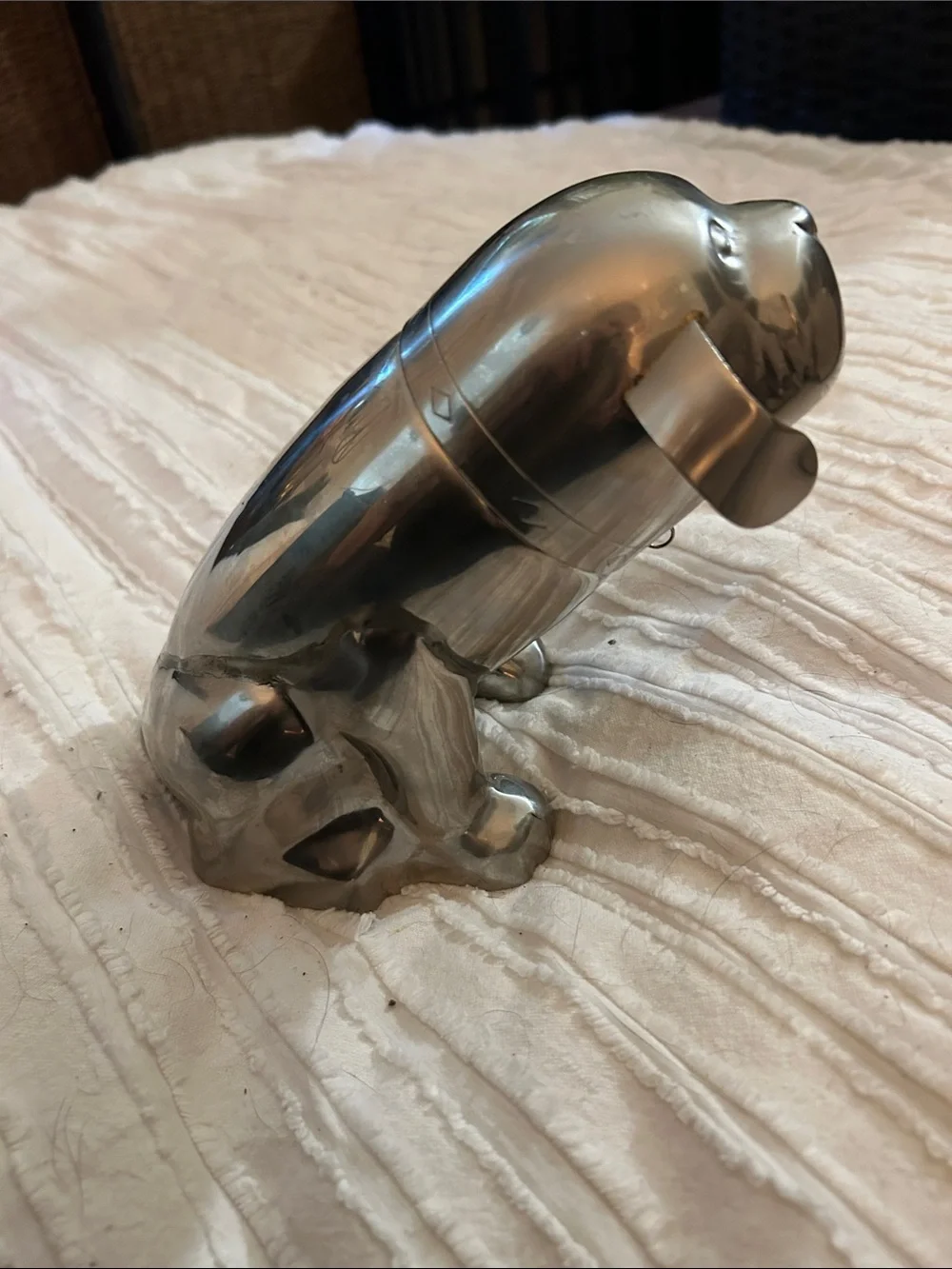 Pottery Barn dog martini mixer